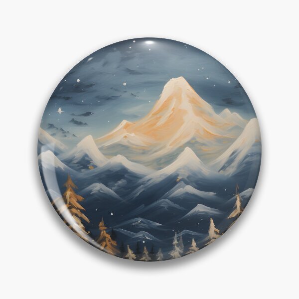 Item preview, Winter Wonderland: A Contemporary Landscape of Mountains and Stars designed and sold by Shirtastically.