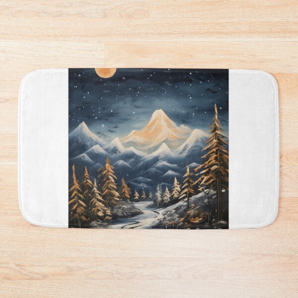Item preview, Winter Wonderland: A Contemporary Landscape of Mountains and Stars designed and sold by Shirtastically.