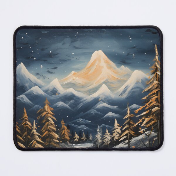 Item preview, Winter Wonderland: A Contemporary Landscape of Mountains and Stars designed and sold by Shirtastically.
