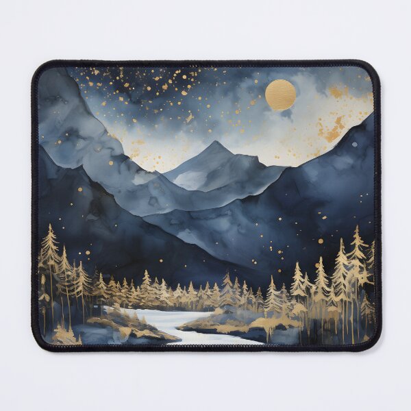 Item preview, Winter Wonderland: A Contemporary Landscape of Mountains and Stars designed and sold by Shirtastically.