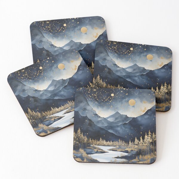 Item preview, Winter Wonderland: A Contemporary Landscape of Mountains and Stars designed and sold by Shirtastically.