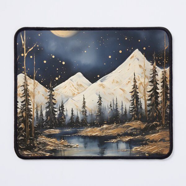 Item preview, Winter Wonderland: A Contemporary Landscape of Mountains and Stars designed and sold by Shirtastically.
