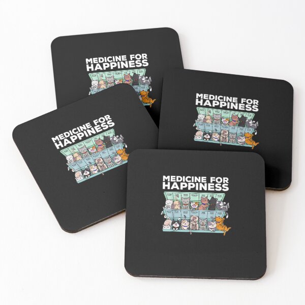 Item preview, My Medicine For Happiness Called Cats every day designed and sold by StickChic.