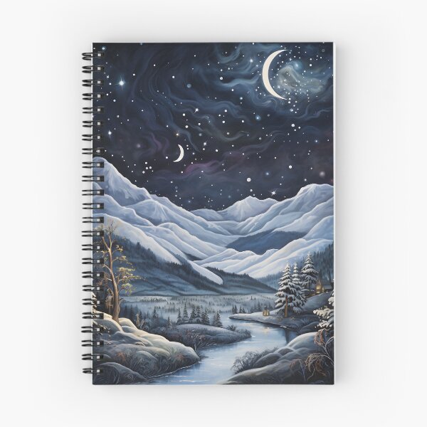 Item preview, Winter Wonderland: A Contemporary Landscape of Mountains and Stars designed and sold by Shirtastically.