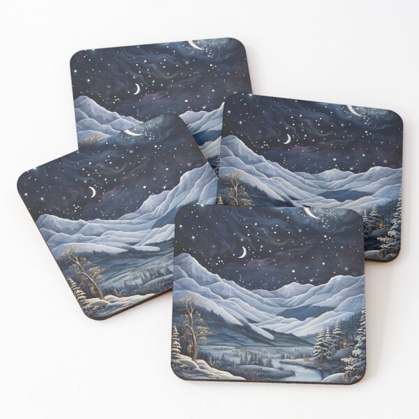 Item preview, Winter Wonderland: A Contemporary Landscape of Mountains and Stars designed and sold by Shirtastically.