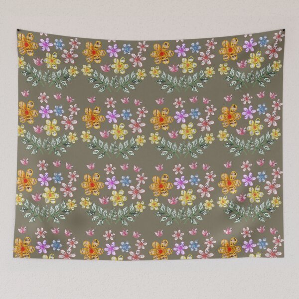 Item preview, Funky newspaper floral cutout design designed and sold by SharonVallis.