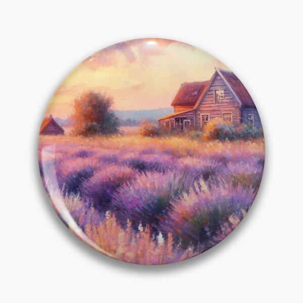 Item preview, Lavender field painting designed and sold by tipitoes.