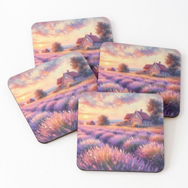 Item preview, Lavender field painting designed and sold by tipitoes.