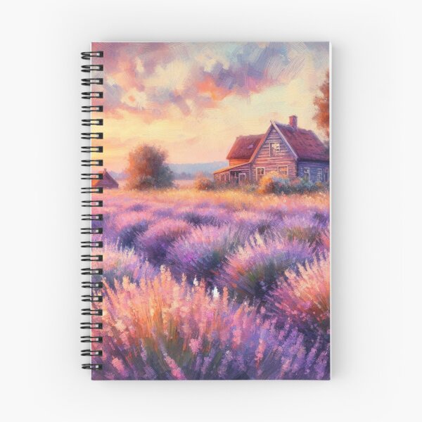 Item preview, Lavender field painting designed and sold by tipitoes.