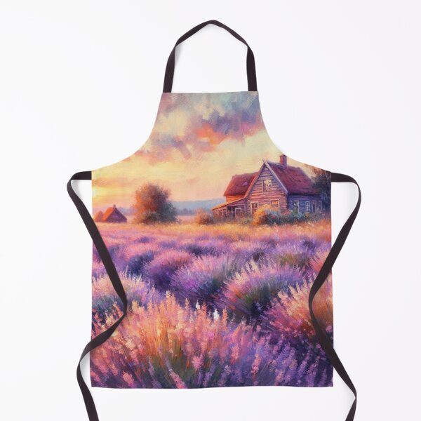 Item preview, Lavender field painting designed and sold by tipitoes.