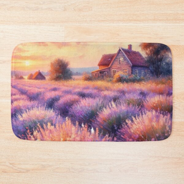 Item preview, Lavender field painting designed and sold by tipitoes.