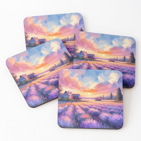 Item preview, lavender field acrilic designed and sold by tipitoes.