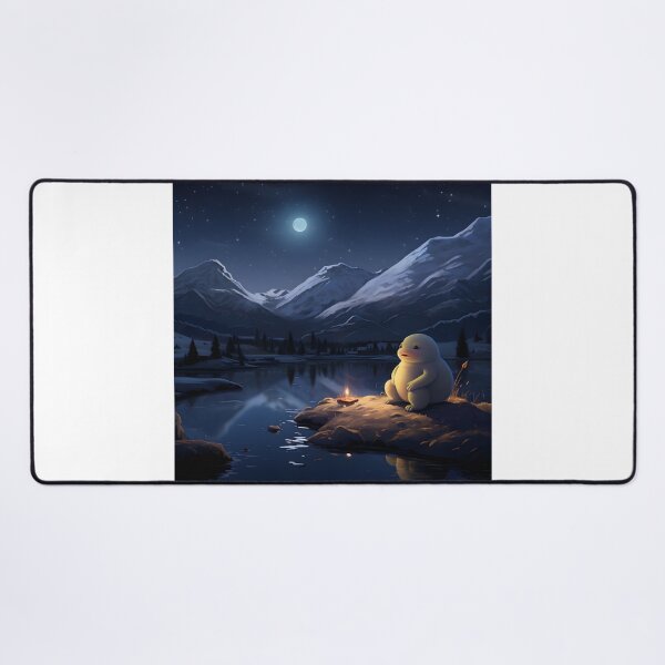 Item preview, Cold Contemplation: An Axolotl Amidst Snow-Capped Peaks designed and sold by Shirtastically.
