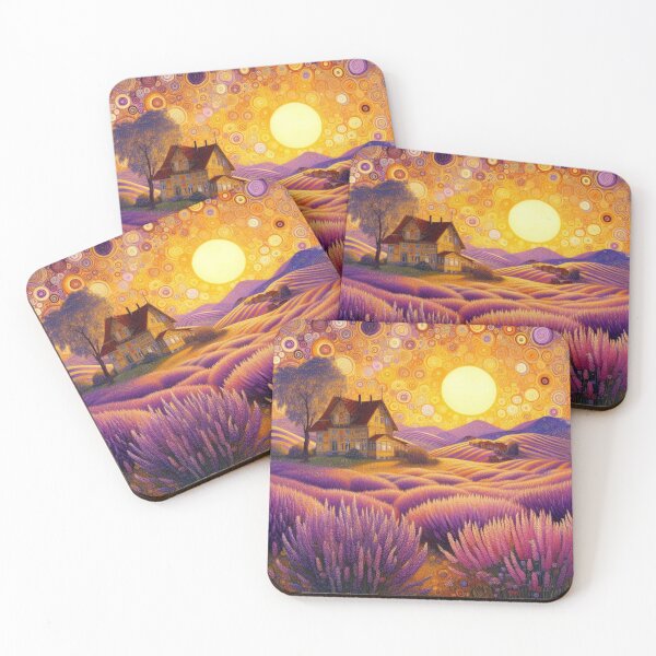 Item preview, Lavender field landscape designed and sold by tipitoes.
