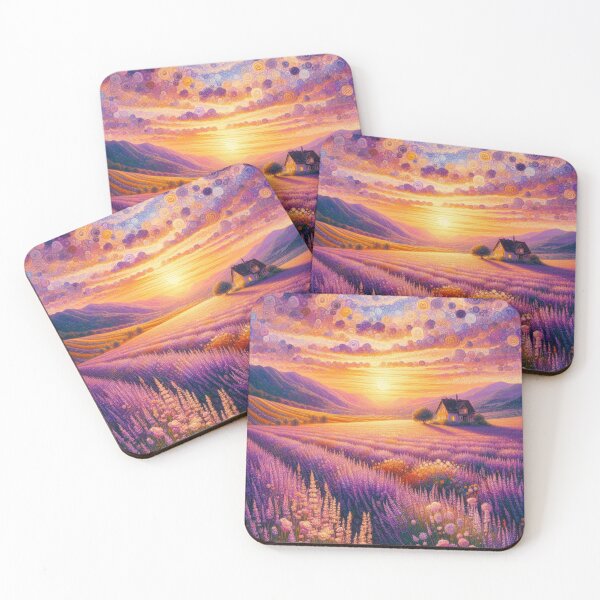 Item preview, Painting of Lavender field designed and sold by tipitoes.