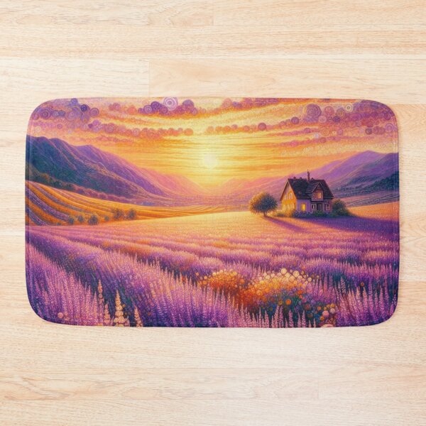 Item preview, Painting of Lavender field designed and sold by tipitoes.