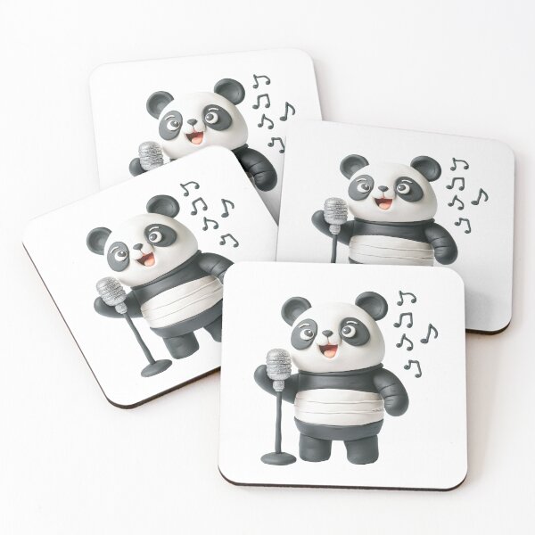 Item preview, panda clay doll rock star singing designed and sold by rizaldz.
