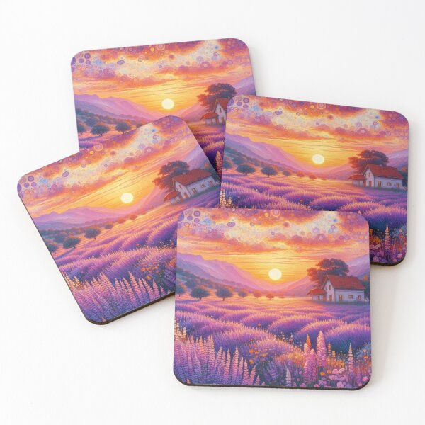 Item preview, Lavender field sunset designed and sold by tipitoes.