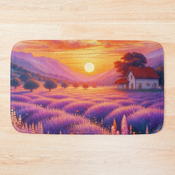 Item preview, Lavender field sunset designed and sold by tipitoes.