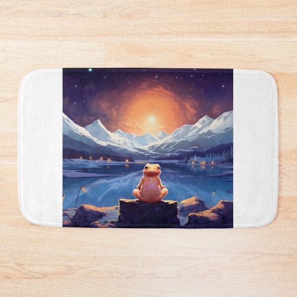 Item preview, Cold Contemplation: An Axolotl Amidst Snow-Capped Peaks designed and sold by Shirtastically.