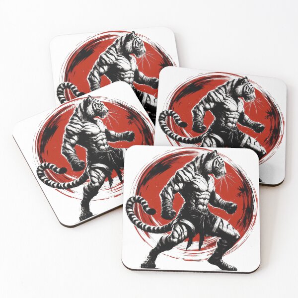 Artikelvorschau, Muay Thai Boxer Tiger Sumie Tintenkunst entworfen und verkauft von TomFrontierArt.