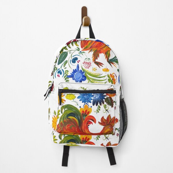 Item preview, Ukrainian petrykivka rooster folklore art designed and sold by TheArtOfNata.