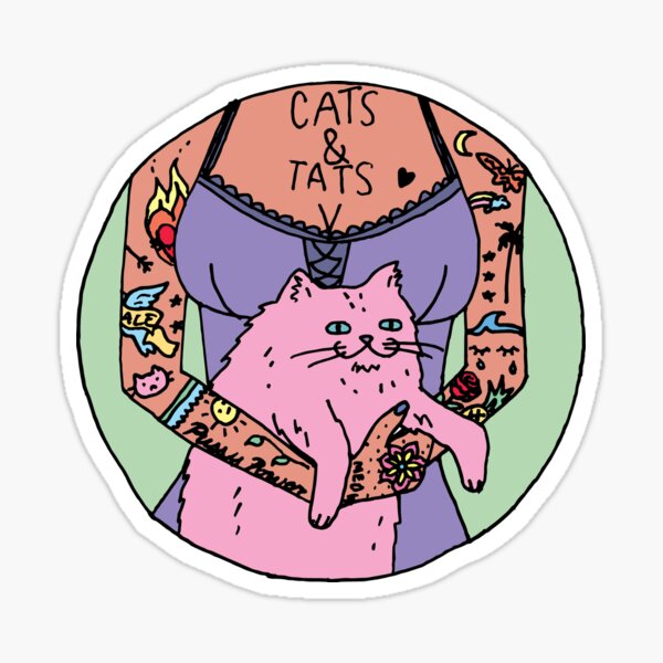 Chats et Tats Sticker