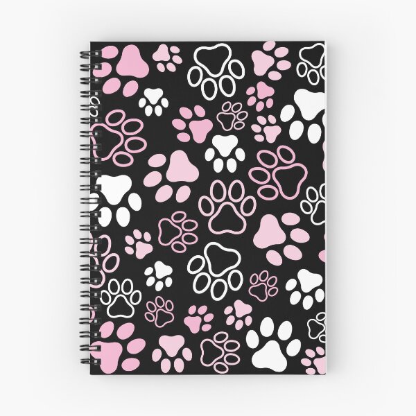 Item preview, Paw Prints Pattern (Pink, dark background) designed and sold by CyrielleShop.