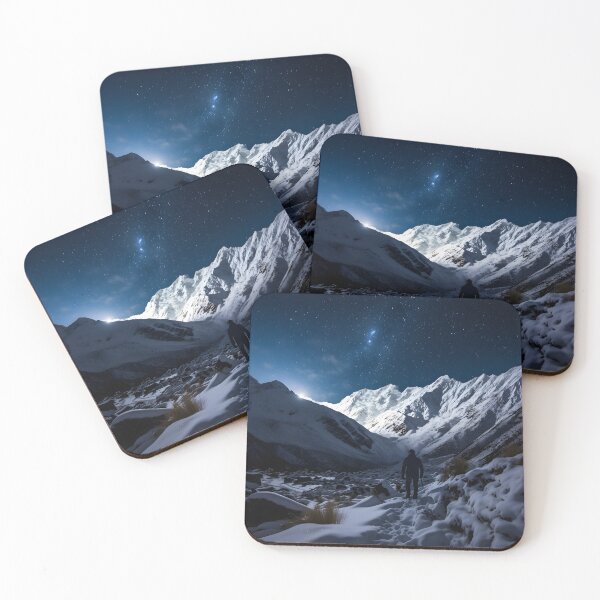 Item preview, Hiking Through Winter's Snowy Peaks designed and sold by Shirtastically.