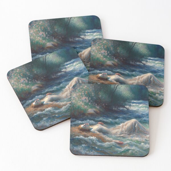 Item preview, impressionist drowning art designed and sold by WindInMay.