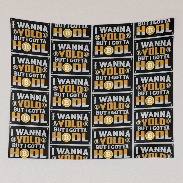 Item preview, I Wanna YOLO But I Gotta HODL Bitcoin designed and sold by TheBitcoinStore.