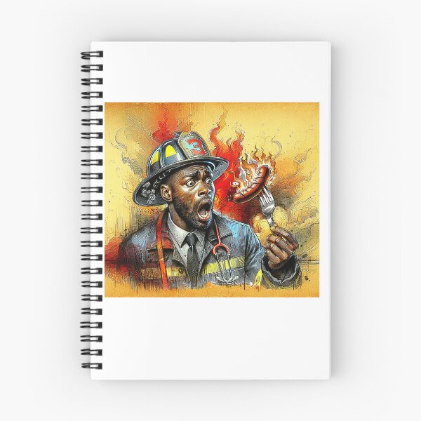 Item preview, The Firefighter, Sausage on a Fork. Fireman designed and sold by Get-Forked.