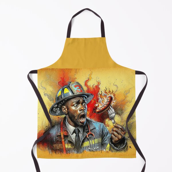 Item preview, The Firefighter, Sausage on a Fork. Fireman designed and sold by Get-Forked.