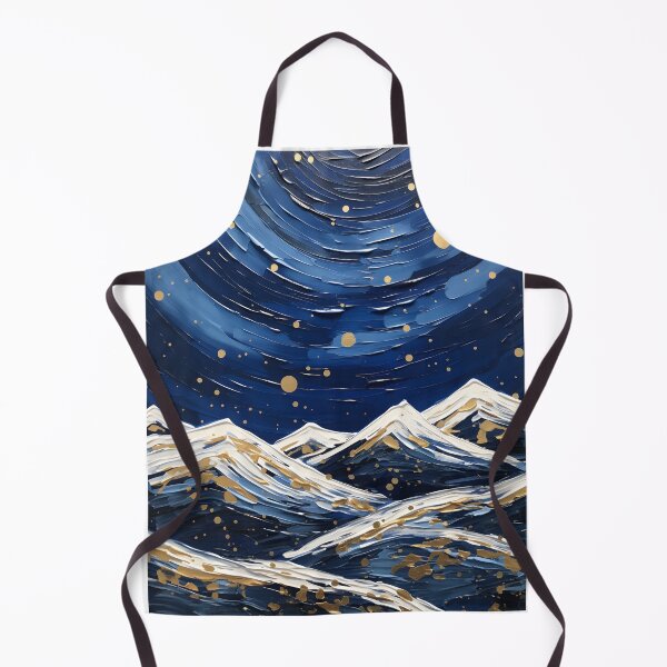 Item preview, Winter Night Hike: Organic Copper and Blue Details Amidst Contemporary Art designed and sold by Shirtastically.