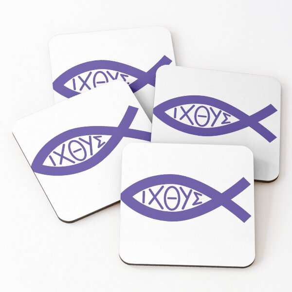 Item preview, Blue ichthys Christian Jesus fish  designed and sold by Sheen-designs.