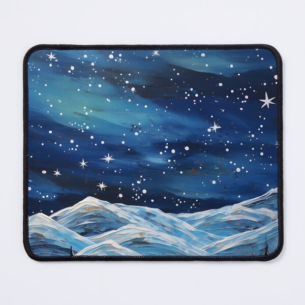 Item preview, Winter Night Hike: Organic Copper and Blue Details Amidst Contemporary Art designed and sold by Shirtastically.