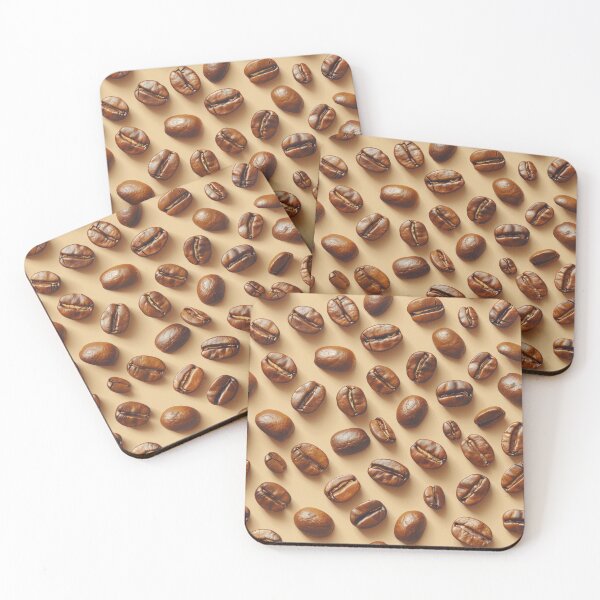 Item preview, Coffee Addict Coffee beans vintage pattern designed and sold by Sara-Design2.