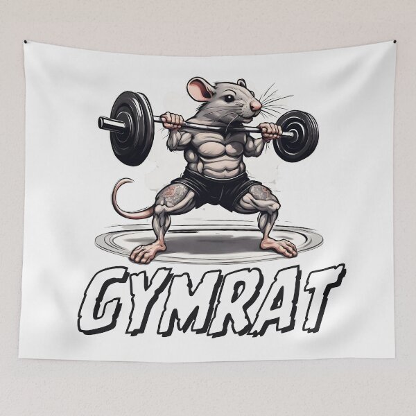 Item preview, Gym Rat Rise and shine Gymrat Gymbro designed and sold by CyberArtistOne.