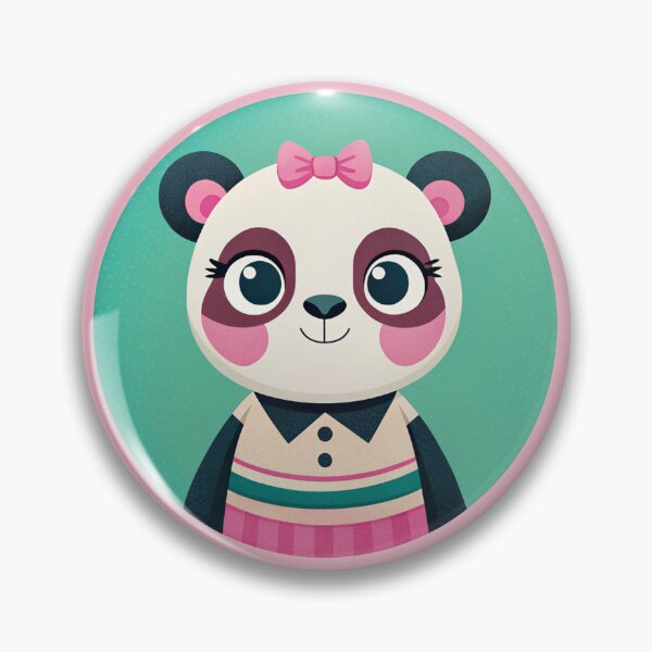 Item preview, Cute Panda Girl Teal And Pink designed and sold by Lelijo.