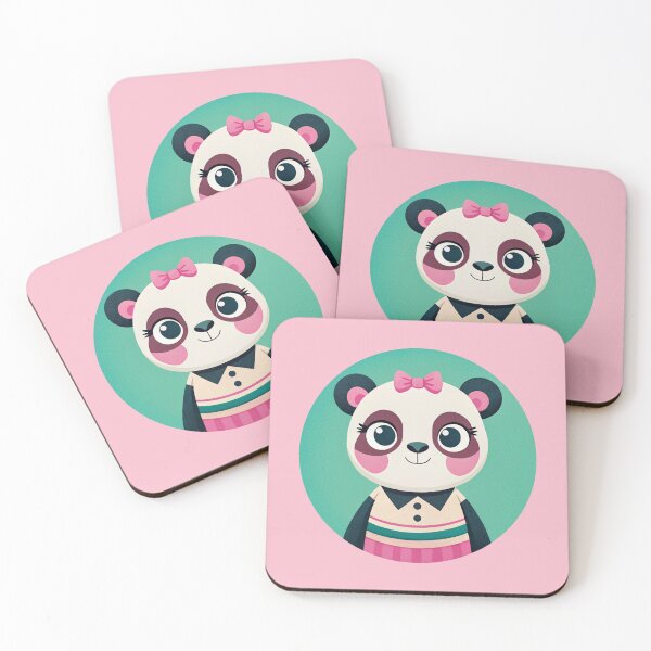 Item preview, Cute Panda Girl Teal And Pink designed and sold by Lelijo.