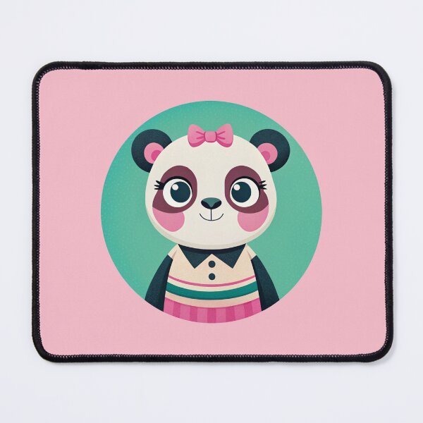 Item preview, Cute Panda Girl Teal And Pink designed and sold by Lelijo.