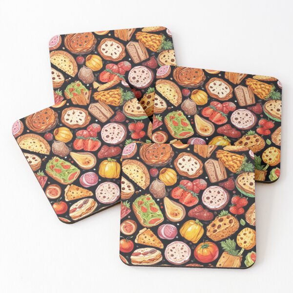 Item preview, Pizza burger toppings pattern design designed and sold by Anshu3813.