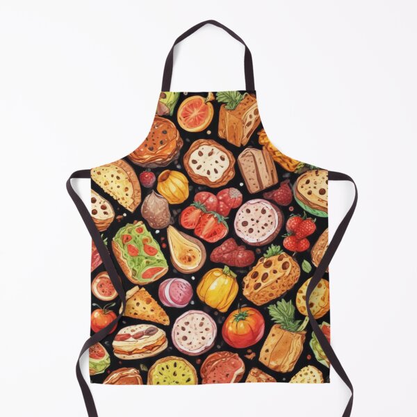 Item preview, Pizza burger toppings pattern design designed and sold by Anshu3813.
