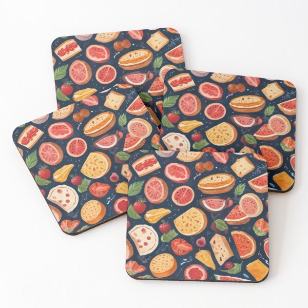 Item preview, Pizza burger toppings pattern design designed and sold by Anshu3813.