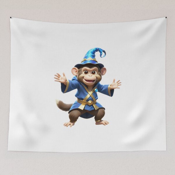 Item preview, Cute & Happy Magician Ape! designed and sold by PsiClone.