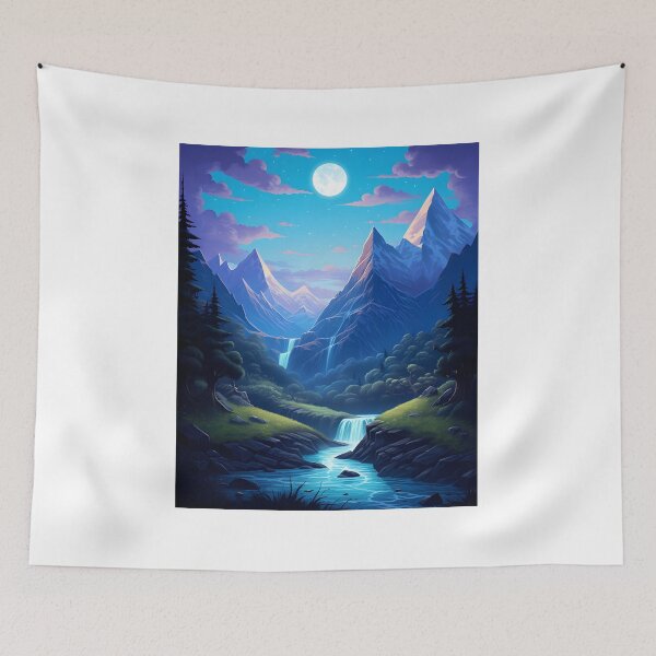 Item preview, Moonlit Majesty: A Whimsical Landscape Adventure designed and sold by Shirtastically.