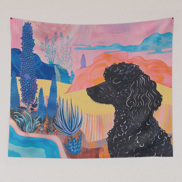 Item preview, Black poodle designed and sold by FlowersColorful.