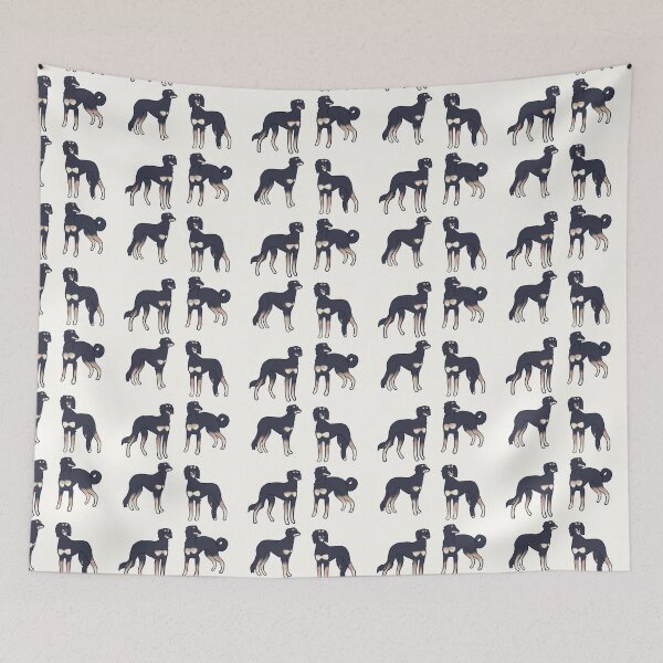 Item preview, Black saluki dog pack designed and sold by Mayarart.