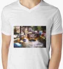 Amsterdam, Holland • Canal Bridge Men's V-Neck T-Shirt