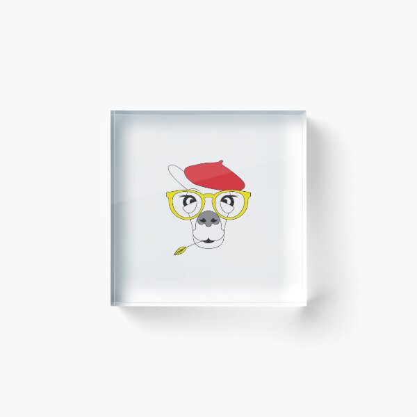 Item preview, Llama divertida y dulce con gafas amarillas. designed and sold by BoarArt.